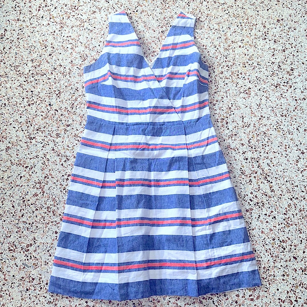 Vineyard Vines Striped Dress / Blue & Orange Game Day Dress 💙🏈🧡